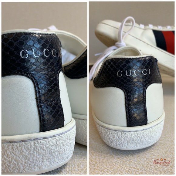 🛑SOLD🛑Authentic GUCCI Men's Ace Leather Sneakers - Picture 8 of 13